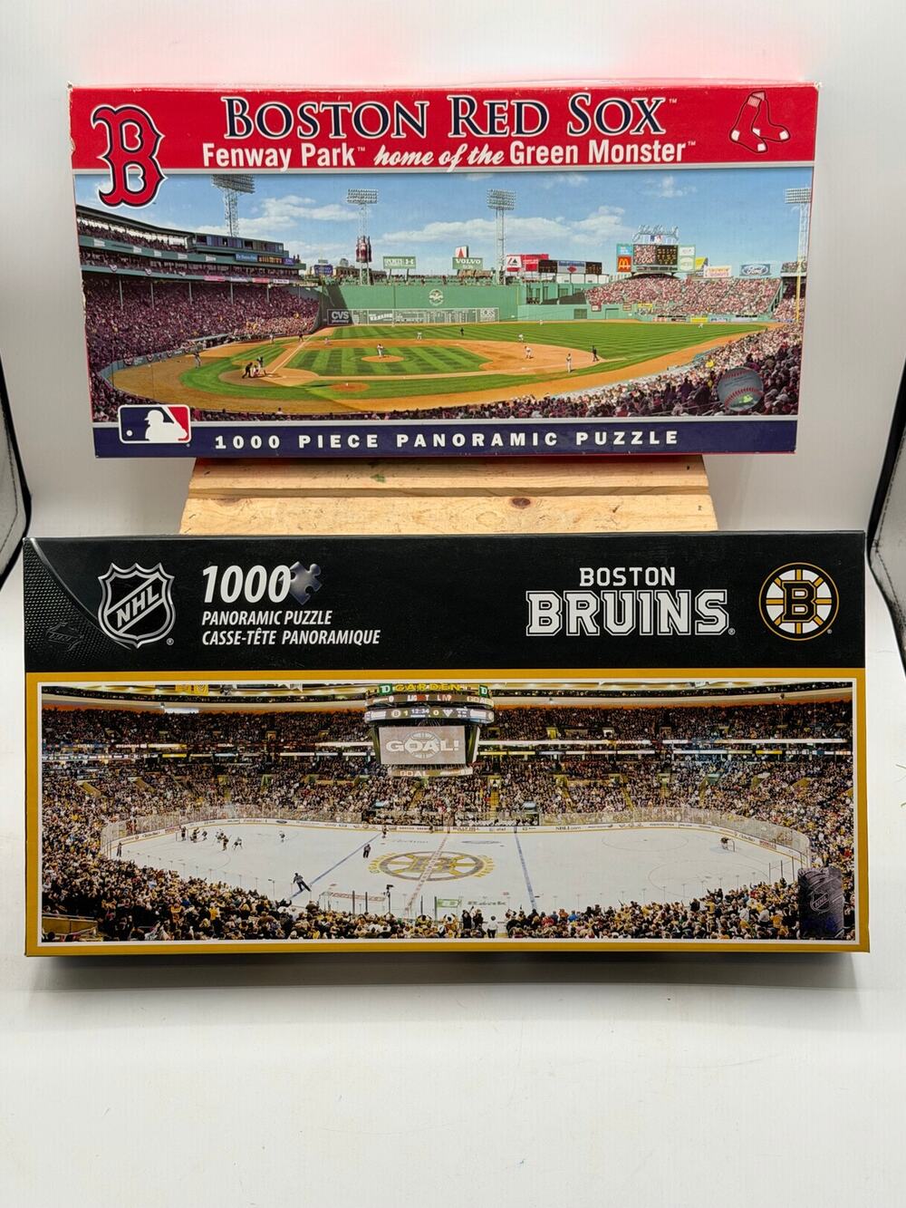 Boston Sports 1000-Piece Panoramic Puzzles - Red Sox & Bruins (Set of 2)